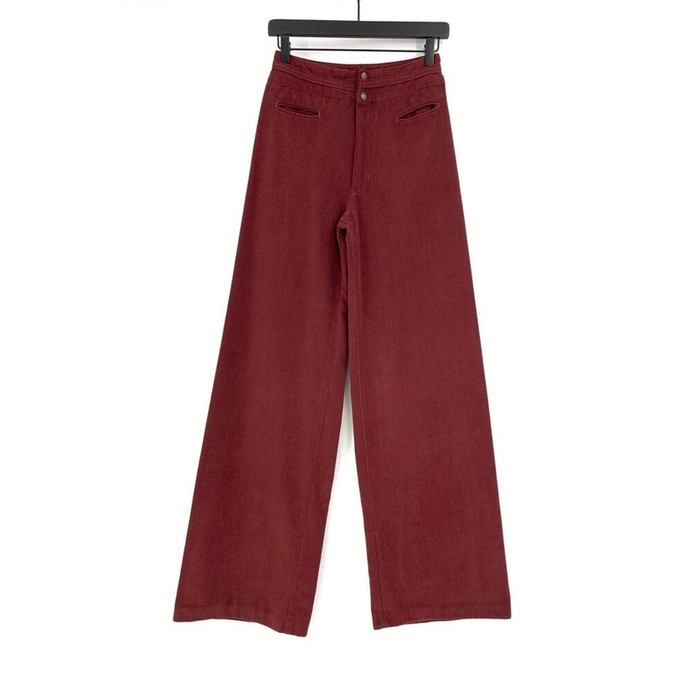 VTG NOVA Wide Leg Pants Burgundy (2/4)